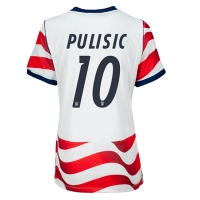 Camiseta Estados Unidos Christian Pulisic #10 Primera Equipación Replica Mundial 2026 para mujer mangas cortas